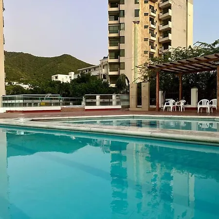 Acogedor Apartamento Rodadero Santa Marta Con Vista Al Lago Exterior photo