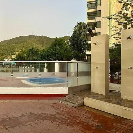 Acogedor Apartamento Rodadero Santa Marta Con Vista Al Lago Exterior photo
